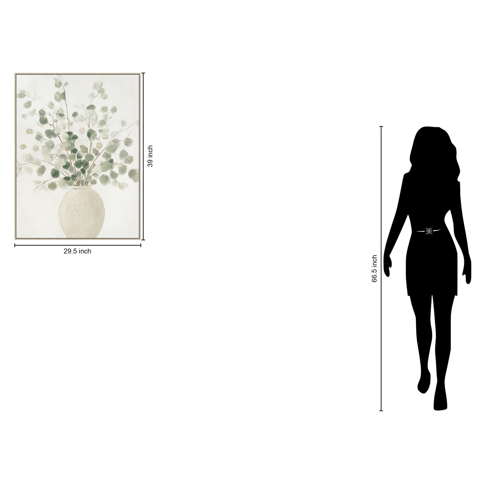 Classy Living Poetic Soft Grove 39"x30", Sage/Ivory/Natural
