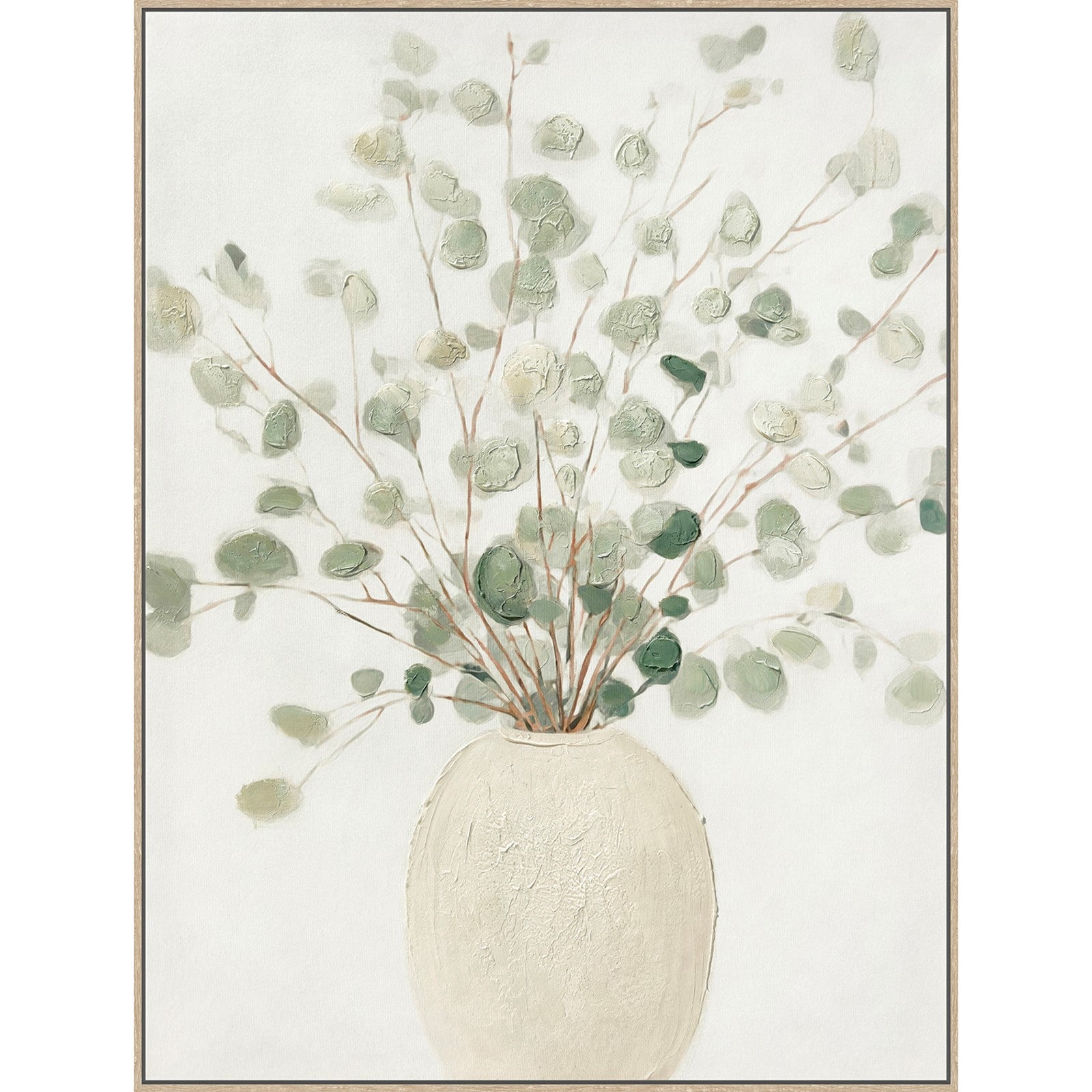 Classy Living Poetic Soft Grove II 39"x30", Ivory/Sage/Natural