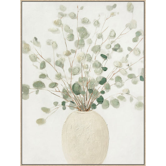 Classy Living Poetic Soft Grove II 39"x30", Ivory/Sage/Natural