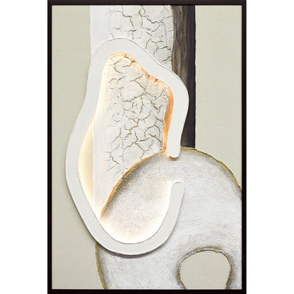 Classy Living Timeless Ivory Contour 48"x33", Ivory/Cream/Gold/Black