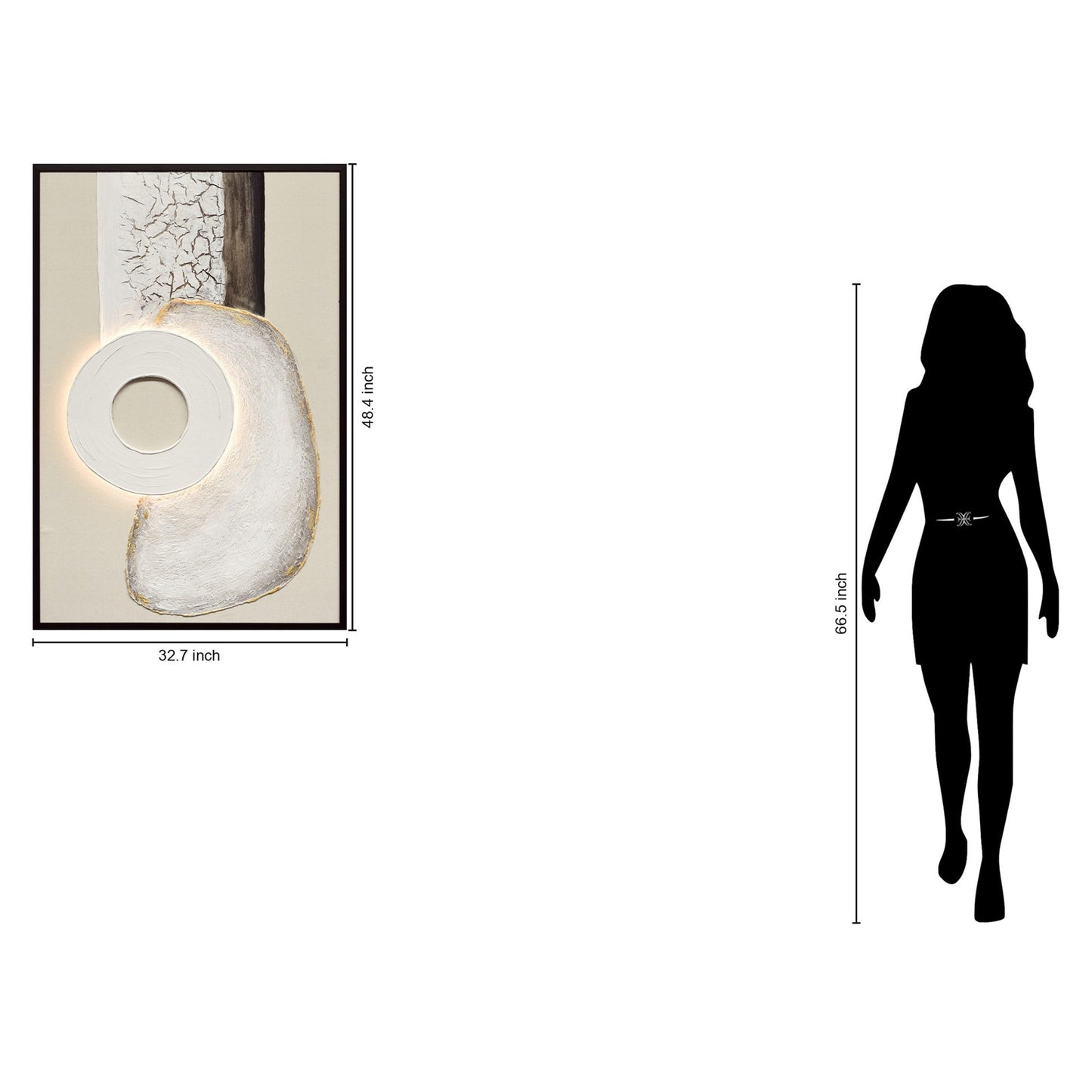 Classy Living Timeless Ivory Contour II, Ivory/Cream/Taupe/Black/Gold