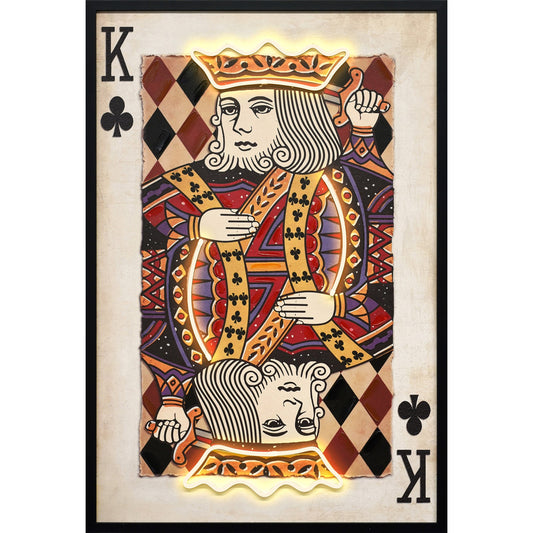 Classy Living Luminous Royal Card 37"x25", Black/Red/Gold/Ivory/Purple