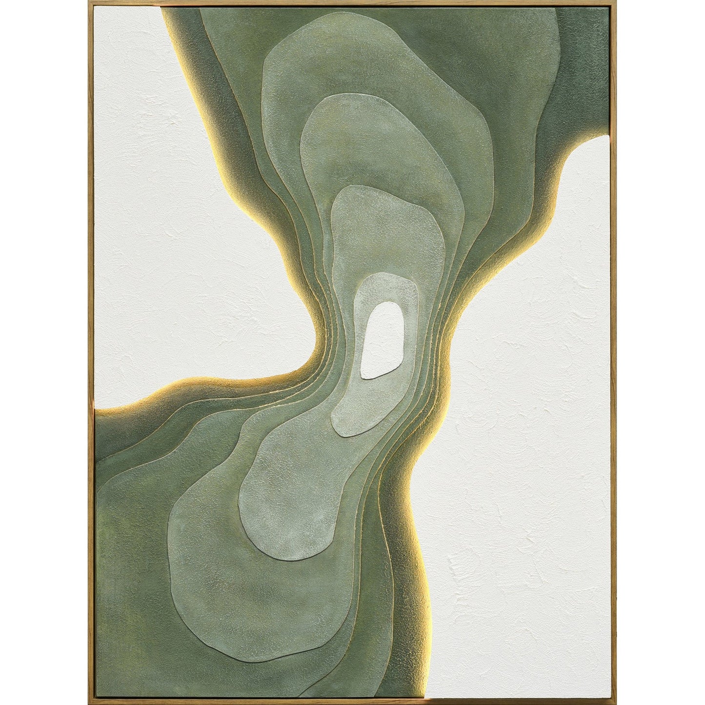 Classy Living Radiant Verdant, Sage/Green/Ivory/Gold/Natural Wood