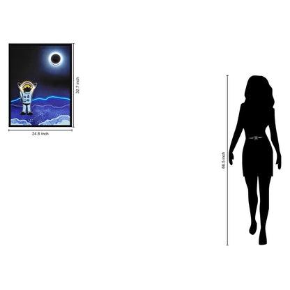 Classy Living Vibrant Shoot the Stars by Joy Hernandez, Black/Blue/White