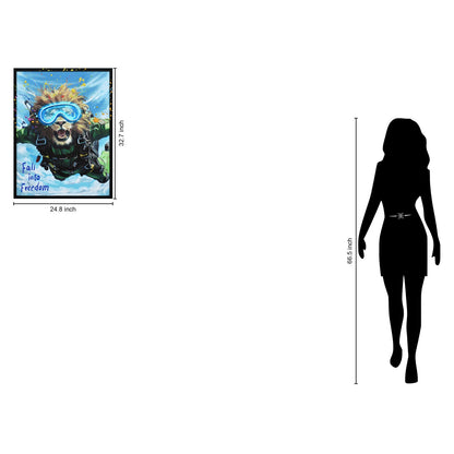 Classy Living Adventurous Skybound Roar, Black/Blue/Green/Brown/Yellow