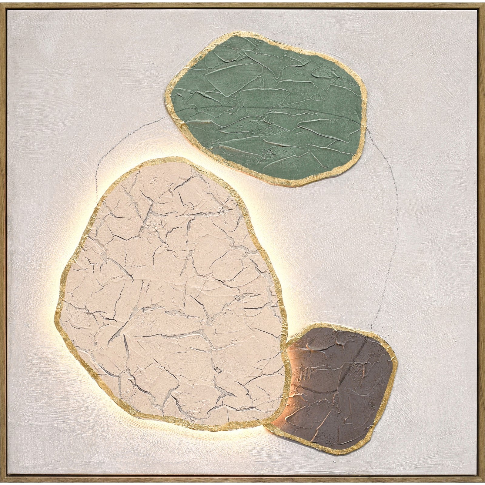 Classy Living Radiant Earthen, Ivory/Sage/Taupe/Gold/Natural Wood
