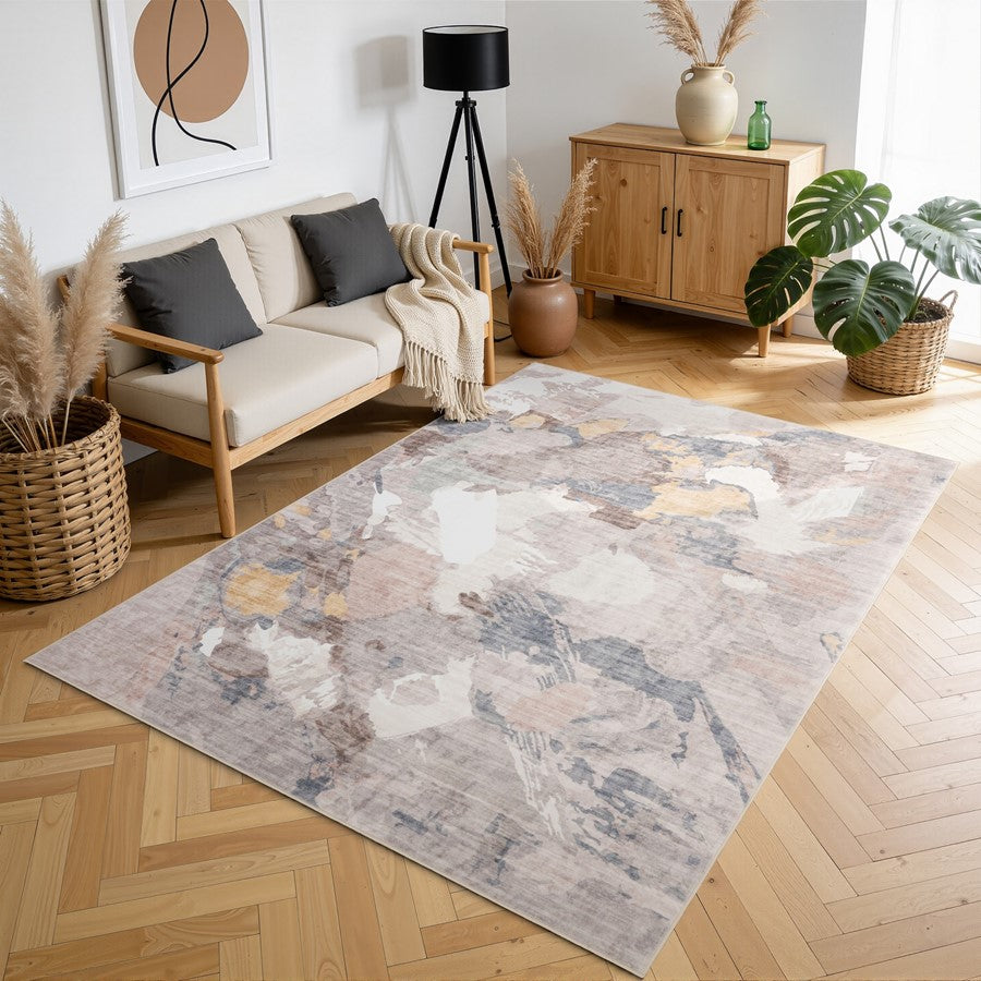 Haus Appeal Designs Hamford 8x10 Multi Area Rug, Beige