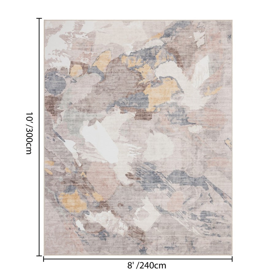 Haus Appeal Designs Hamford 8x10 Multi Area Rug, Beige