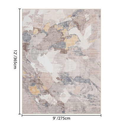 Haus Appeal Designs Hamford 9x12 Multi Area Rug, Beige