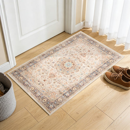 Haus Appeal Designs Hamford 2x3 Ivory Medallion Accent Rug - HA-HAM40022-3
