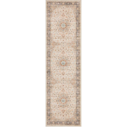Haus Appeal Designs Hamford Medallion 2x7 Ivory Runner Rug - HA-HAM40022-7