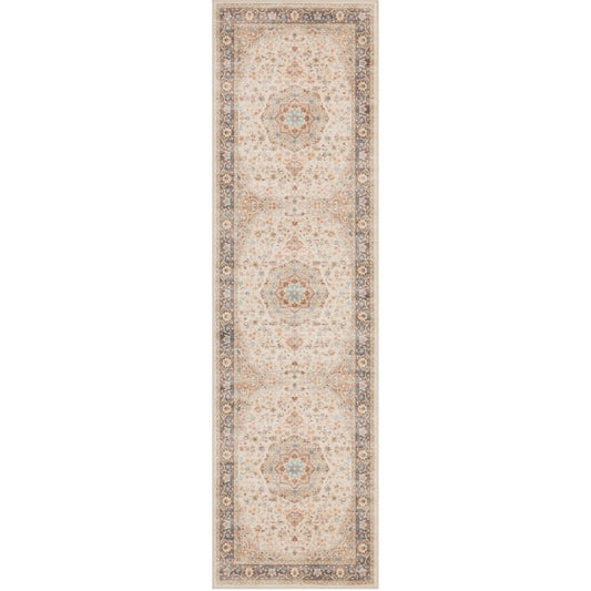 Haus Appeal Designs Hamford Medallion 2x7 Ivory Runner Rug - HA-HAM40022-7