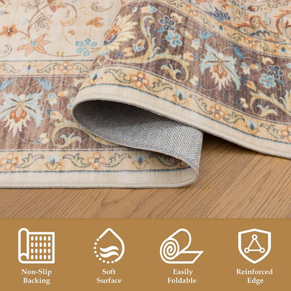 Haus Appeal Designs Hamford Medallion 5x7 Ivory Area Rug