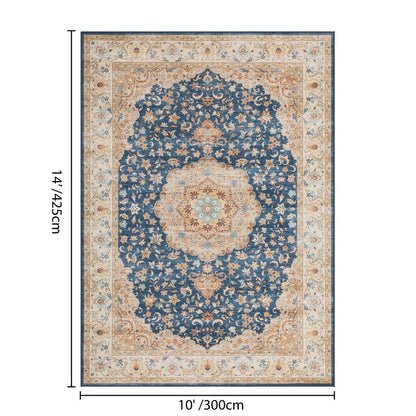 Haus Appeal Designs Hamford 10x14 Medallion Navy Area Rug