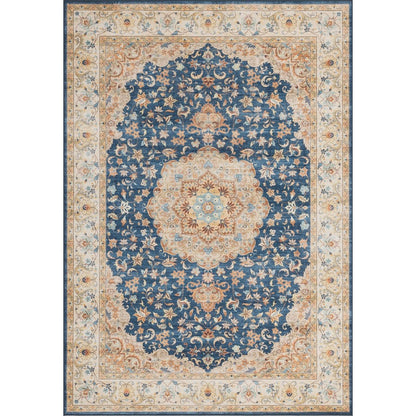 Haus Appeal Designs Hamford Medallion 8x10 Navy Area Rug - HA-HAM40038-10