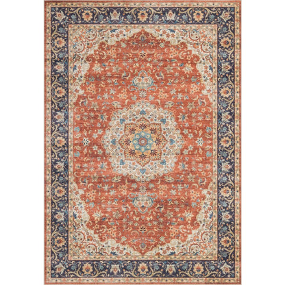 Haus Appeal Designs Hamford 10x14 Medallion Red Area Rug - HA-HAM400410-14