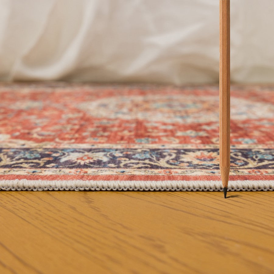 Haus Appeal Designs Hamford Medallion 5x7 Red Area Rug