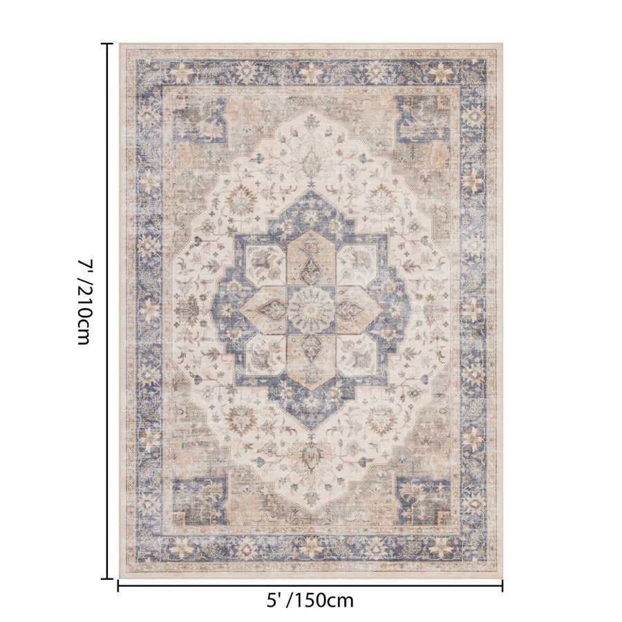 Haus Appeal Designs Hamford 5x7 Ivory Area Rug