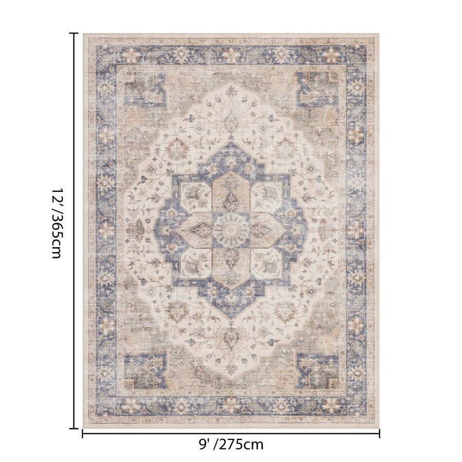 Haus Appeal Designs Hamford 9x12 Ivory Area Rug