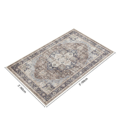 Haus Appeal Designs Hamford 2x3 Brown Accent Rug