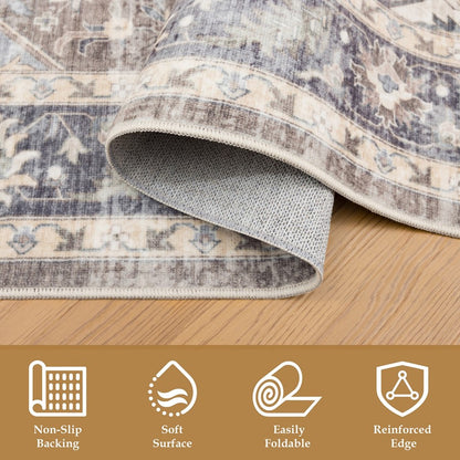 Haus Appeal Designs Hamford 2x3 Brown Accent Rug