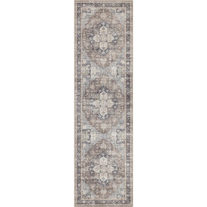 Haus Appeal Designs Hamford 2x7 Brown Runner Rug - HA-HAM40062-7