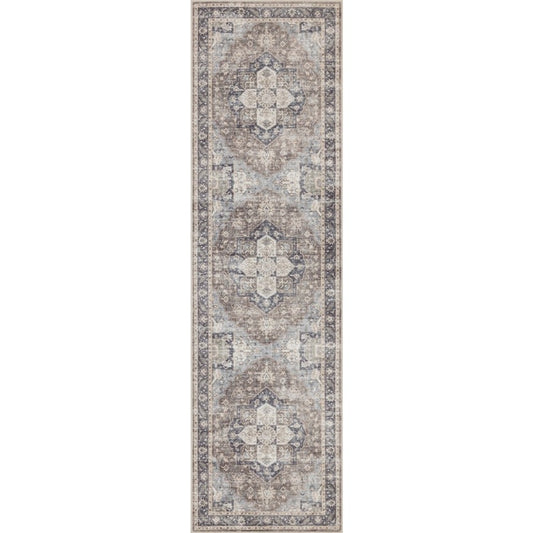 Haus Appeal Designs Hamford 2x7 Brown Runner Rug - HA-HAM40062-7