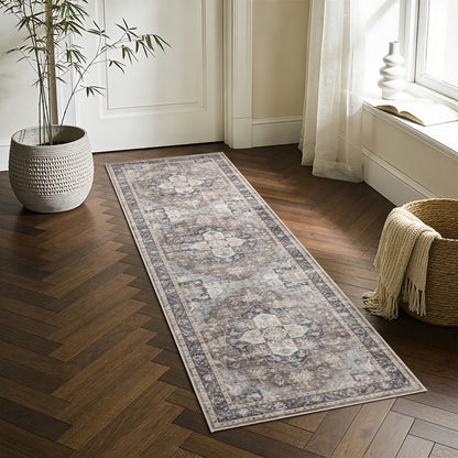 Haus Appeal Designs Hamford 2x7 Brown Runner Rug