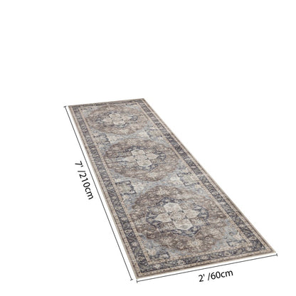 Haus Appeal Designs Hamford 2x7 Brown Runner Rug