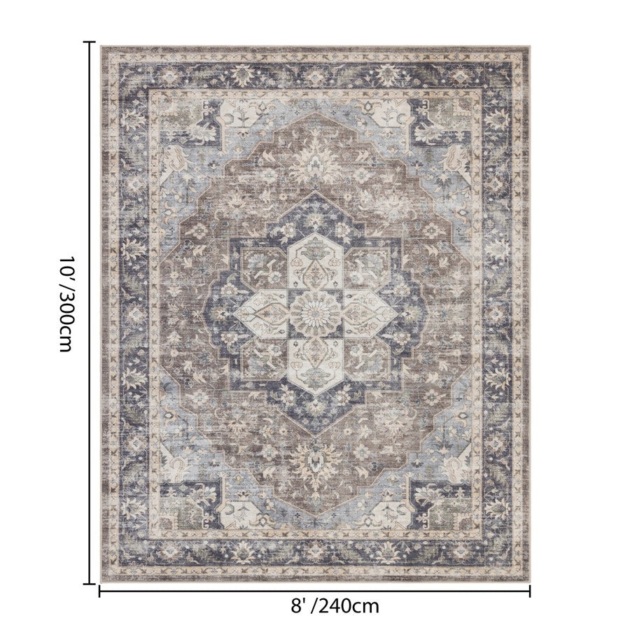 Haus Appeal Designs Hamford 8x10 Brown Area Rug