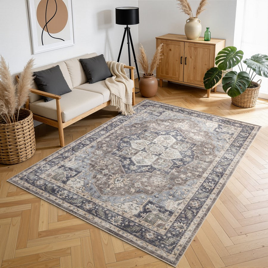 Haus Appeal Designs Hamford 9x12 Brown Area Rug