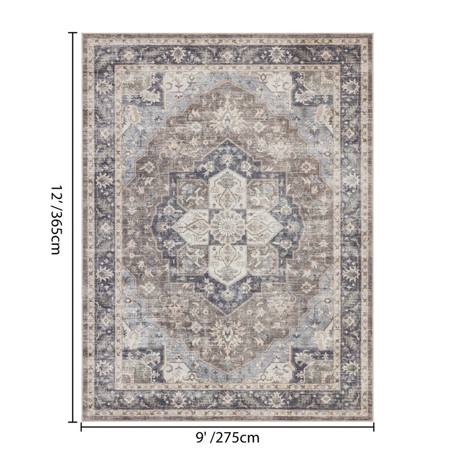 Haus Appeal Designs Hamford 9x12 Brown Area Rug
