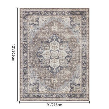 Haus Appeal Designs Hamford 9x12 Brown Area Rug