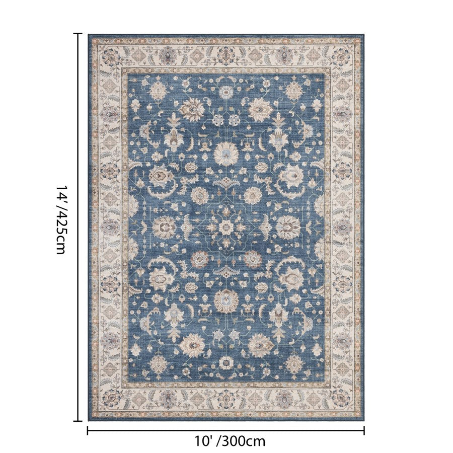 Haus Appeal Designs Hamford 10x14 Navy Area Rug