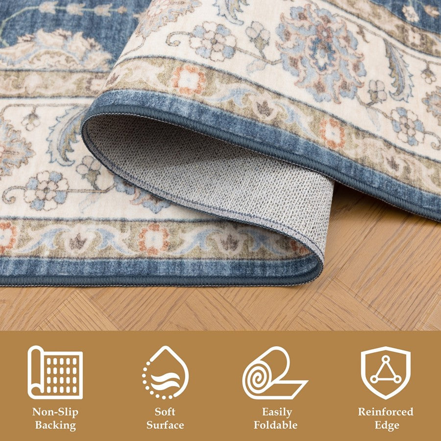 Haus Appeal Designs Hamford 2x3 Navy Accent Rug