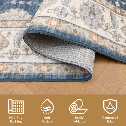Haus Appeal Designs Hamford 2x3 Navy Accent Rug