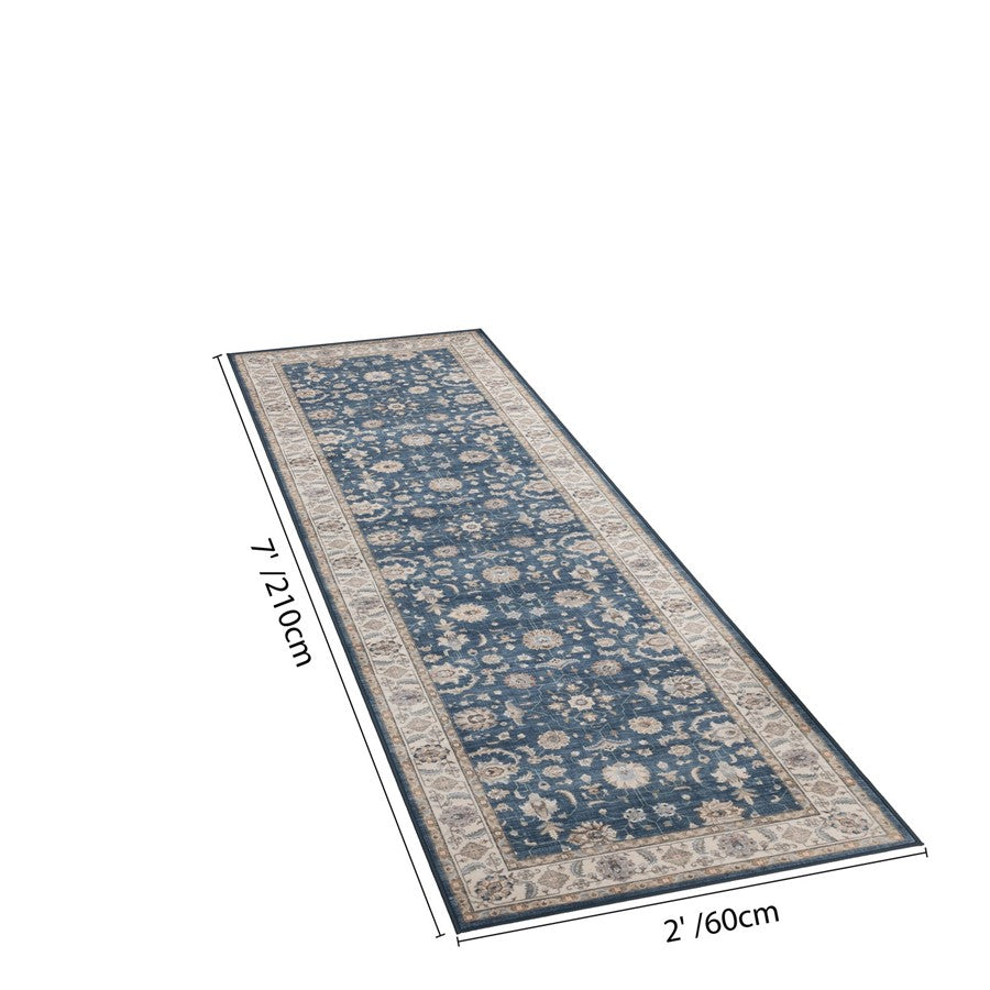 Haus Appeal Designs Hamford 2x7 Navy Runner Rug