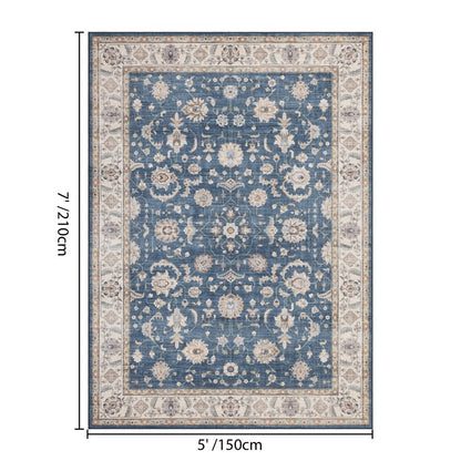Haus Appeal Designs Hamford 5x7 Navy Area Rug