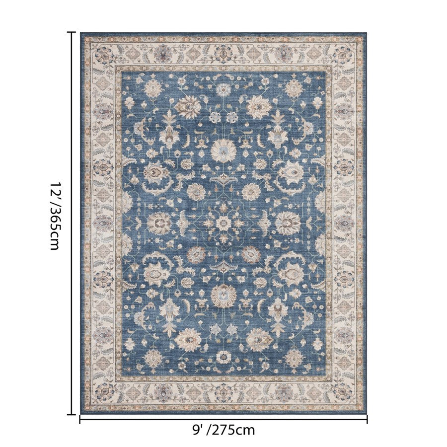 Haus Appeal Designs Hamford 9x12 Navy Area Rug