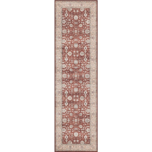 Haus Appeal Designs Hamford 2x7 Red Runner Rug - HA-HAM40082-7