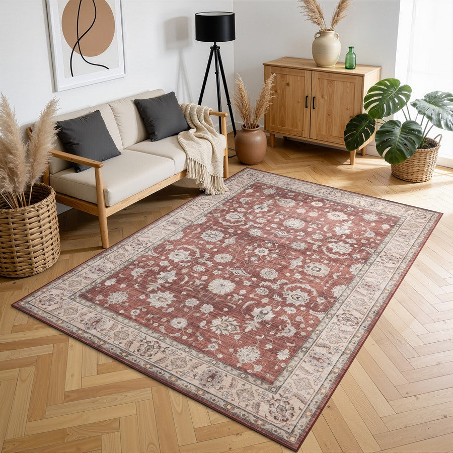 Haus Appeal Designs Hamford 5x7 Red Area Rug