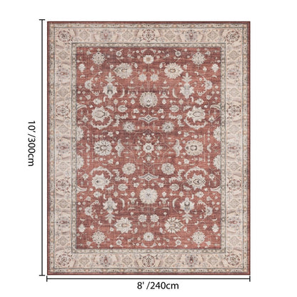 Haus Appeal Designs Hamford 8x10 Red Area Rug
