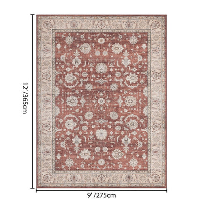 Haus Appeal Designs Hamford 9x12 Red Area Rug