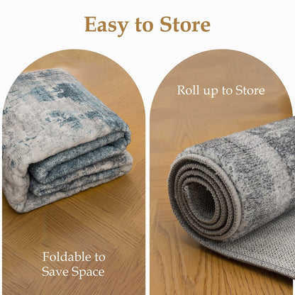 Haus Appeal Designs Metronova 5x7 Blue Area Rug