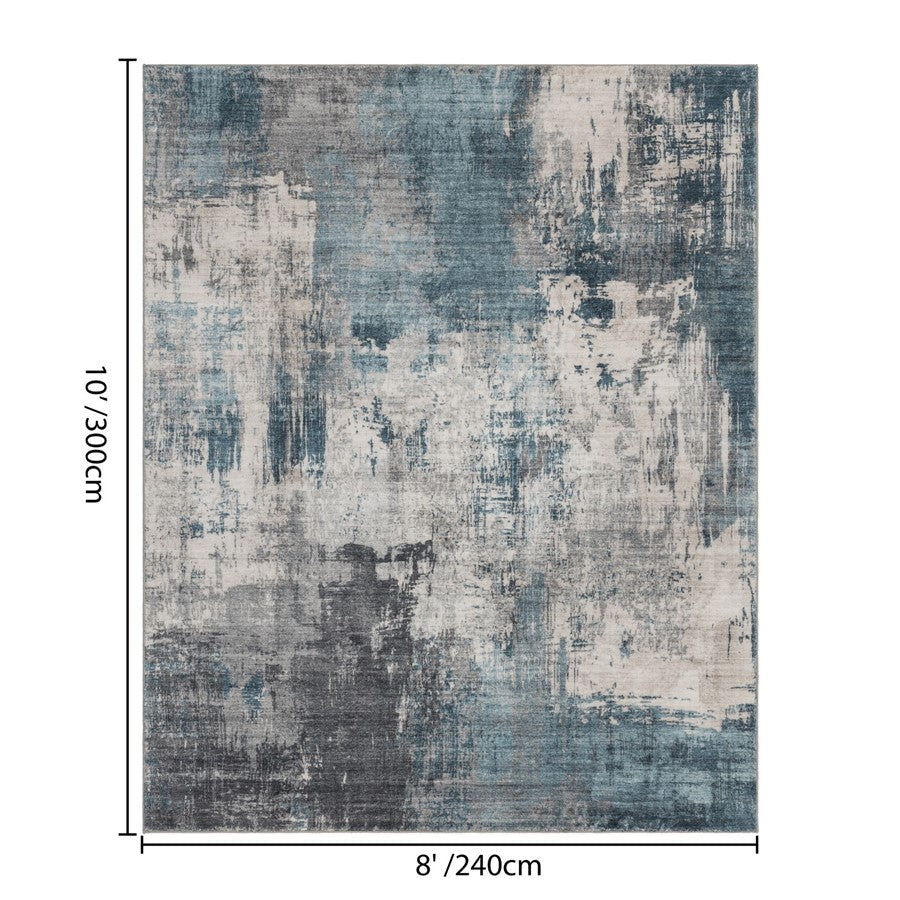 Haus Appeal Designs Metronova 8x10 Blue Area Rug