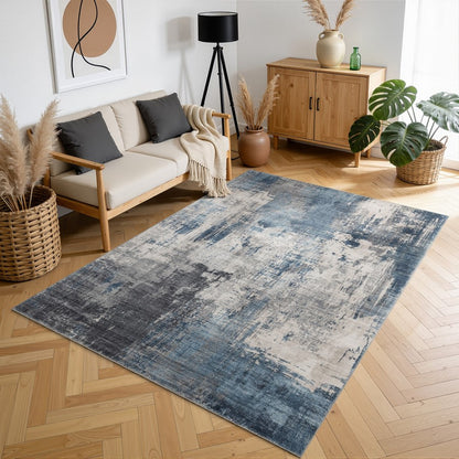 Haus Appeal Designs Metronova 9x12 Blue Area Rug