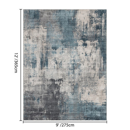 Haus Appeal Designs Metronova 9x12 Blue Area Rug