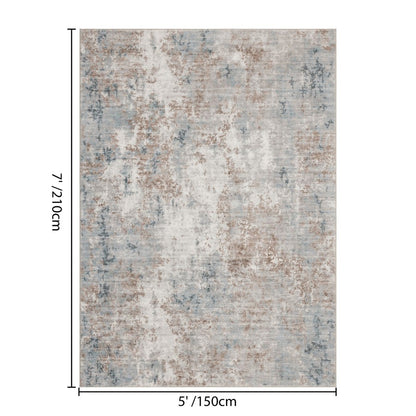 Haus Appeal Designs Metronova 5x7 Multi Area Rug, Ivory