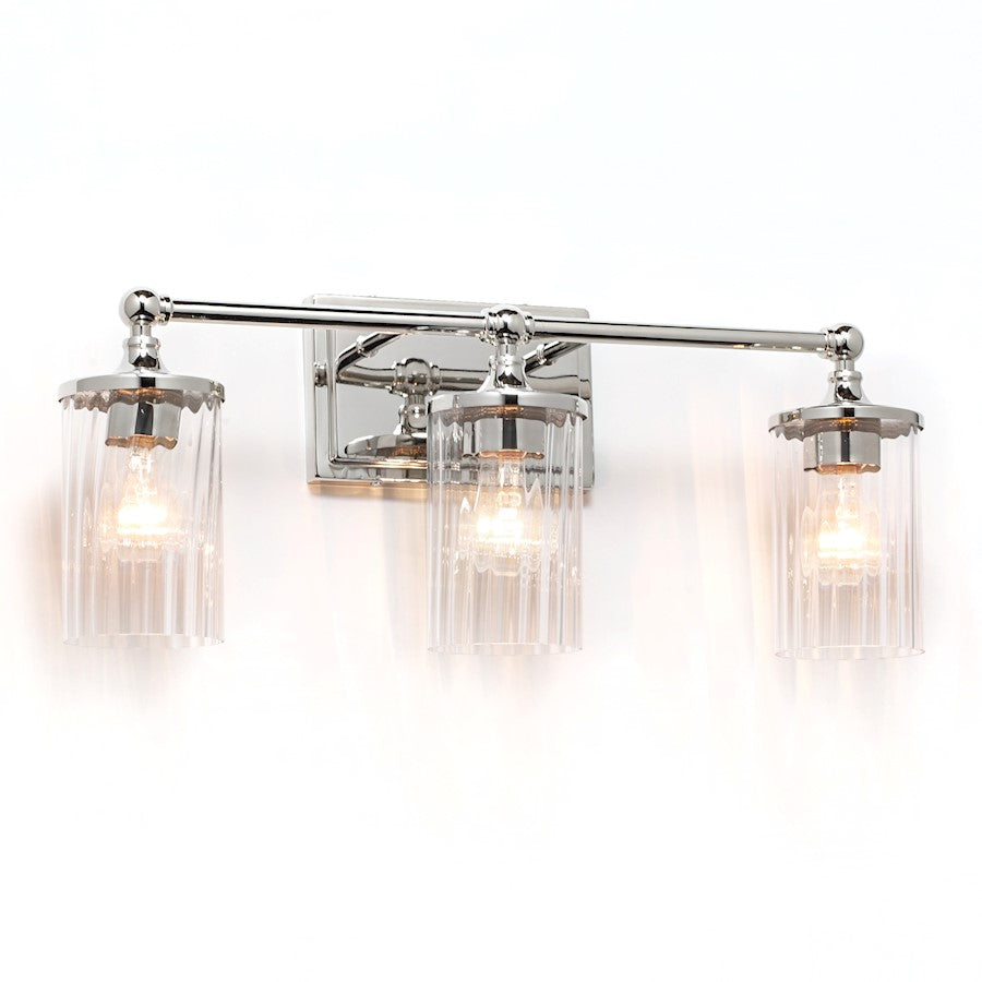 Bathroom Vanity Light, Polished Nickel