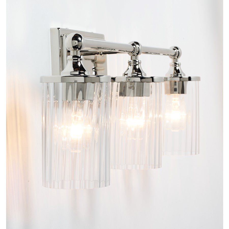 Bathroom Vanity Light, Polished Nickel